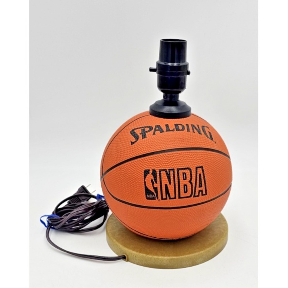 Basketball Lamp Spalding NBA Light Preowned 85in Cord Sports Decor No Shade